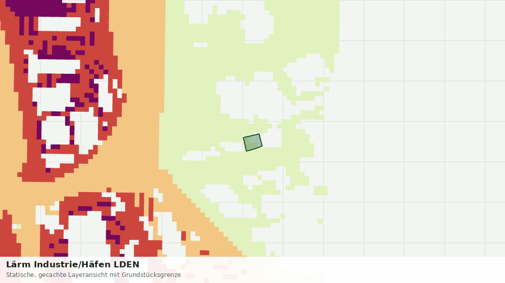 Statische Kartenansicht: Lärm Industrie/Häfen LDEN