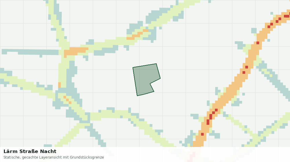 Statische Kartenansicht: Lärm Straße Nacht