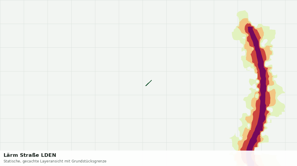 Statische Kartenansicht: Lärm Straße LDEN