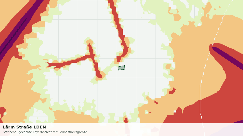 Statische Kartenansicht: Lärm Straße LDEN