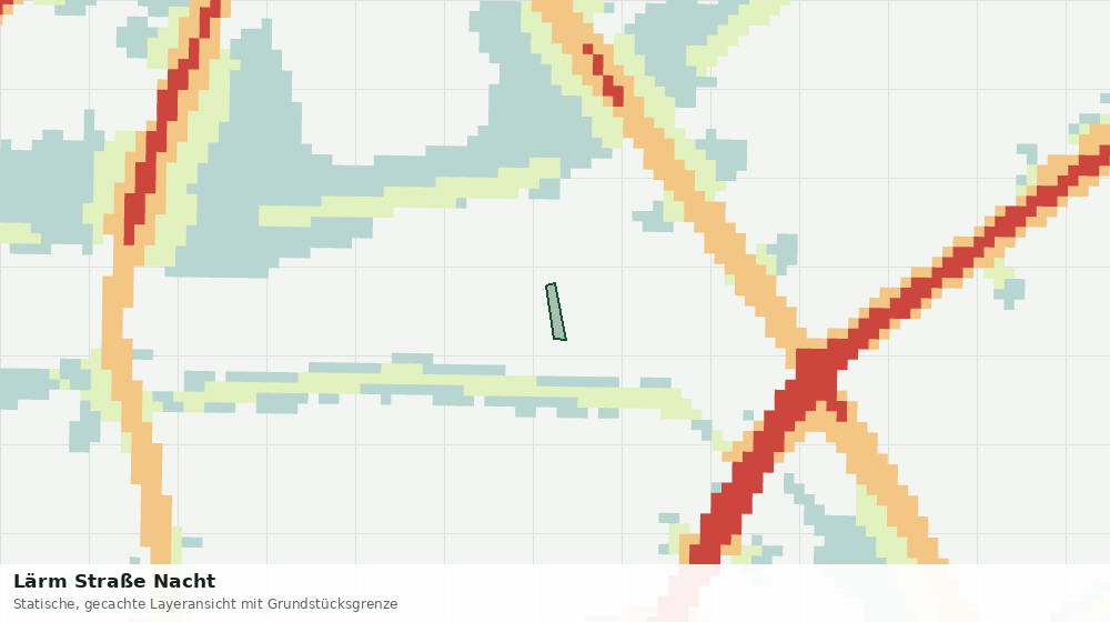 Statische Kartenansicht: Lärm Straße Nacht