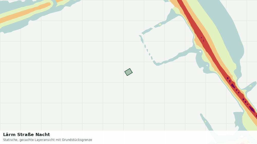 Statische Kartenansicht: Lärm Straße Nacht