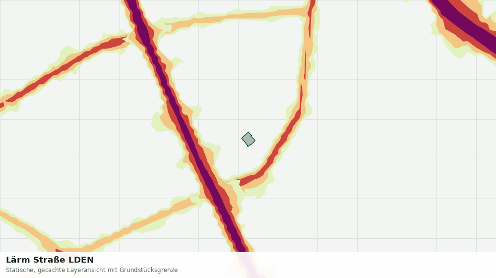 Statische Kartenansicht: Lärm Straße LDEN