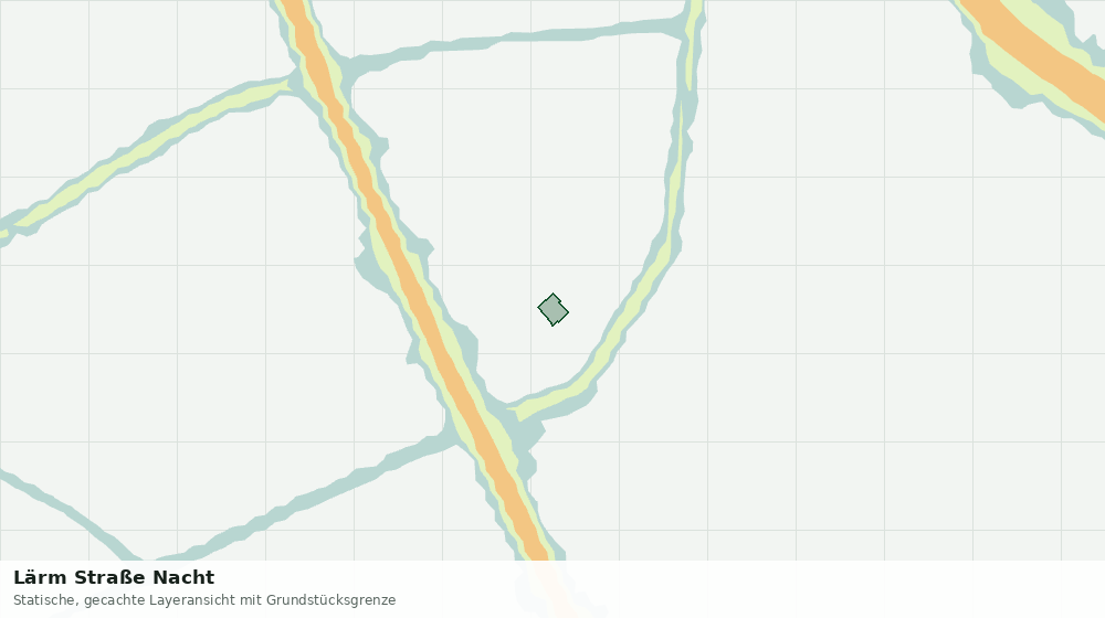 Statische Kartenansicht: Lärm Straße Nacht