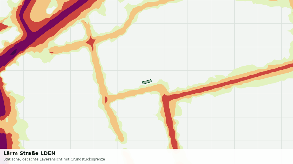 Statische Kartenansicht: Lärm Straße LDEN