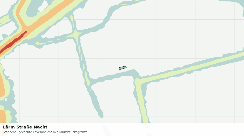 Statische Kartenansicht: Lärm Straße Nacht