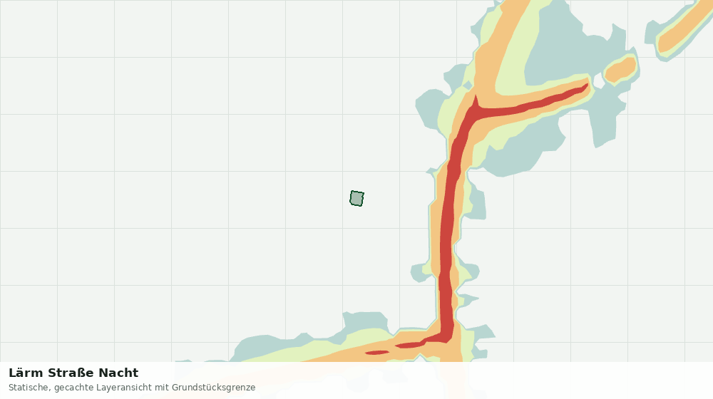 Statische Kartenansicht: Lärm Straße Nacht