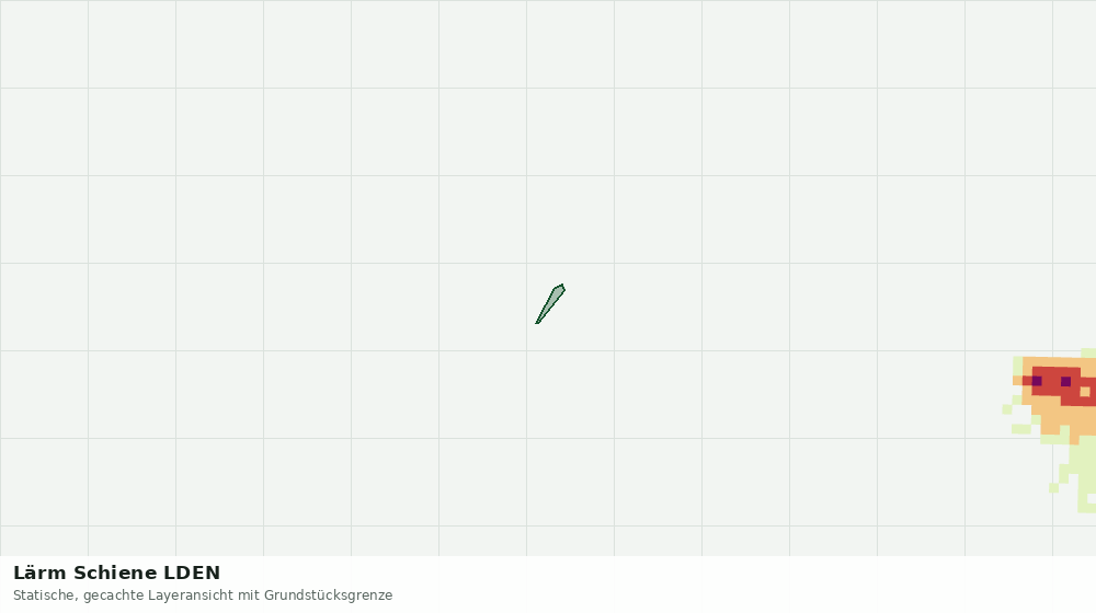 Statische Kartenansicht: Lärm Schiene LDEN