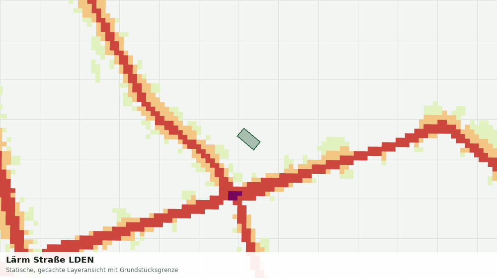 Statische Kartenansicht: Lärm Straße LDEN