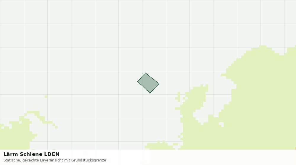 Statische Kartenansicht: Lärm Schiene LDEN