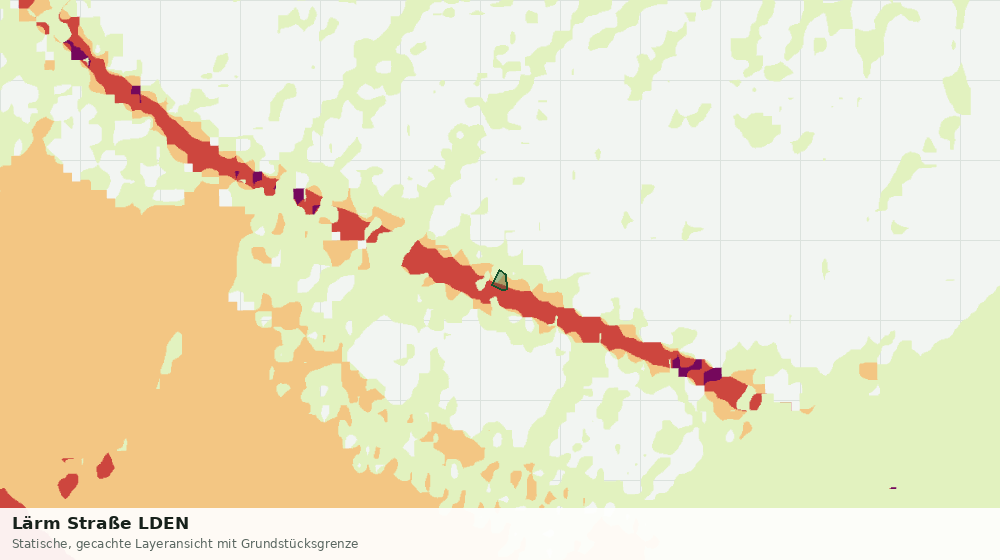 Statische Kartenansicht: Lärm Straße LDEN