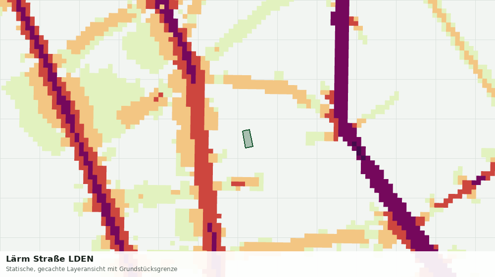 Statische Kartenansicht: Lärm Straße LDEN