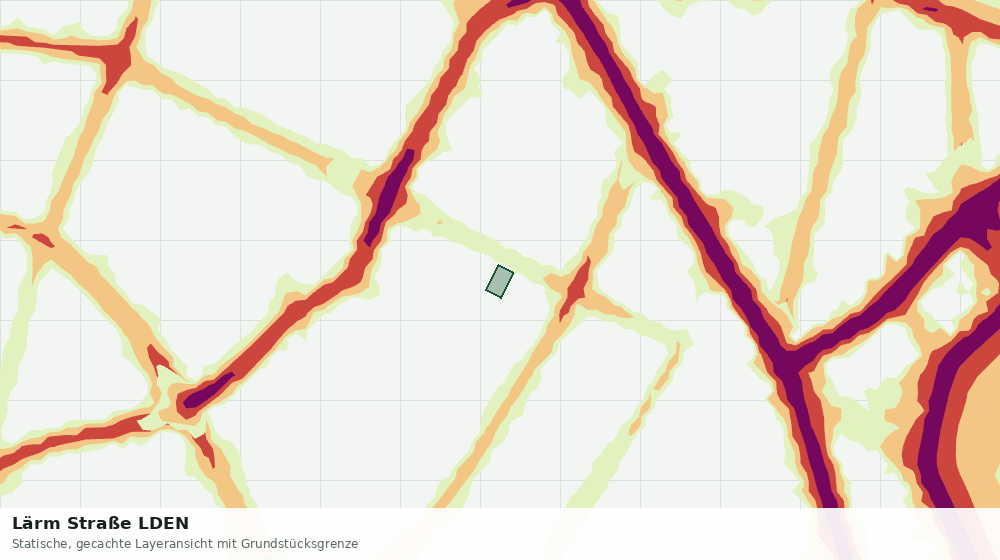 Statische Kartenansicht: Lärm Straße LDEN