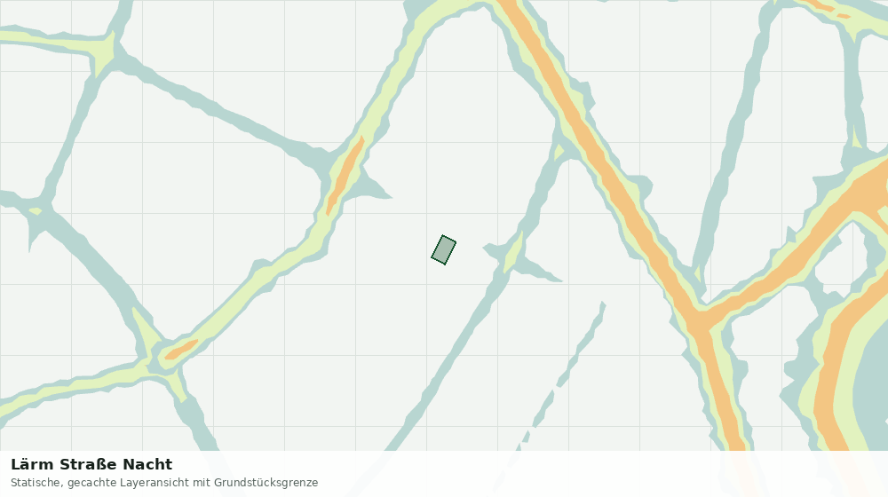 Statische Kartenansicht: Lärm Straße Nacht