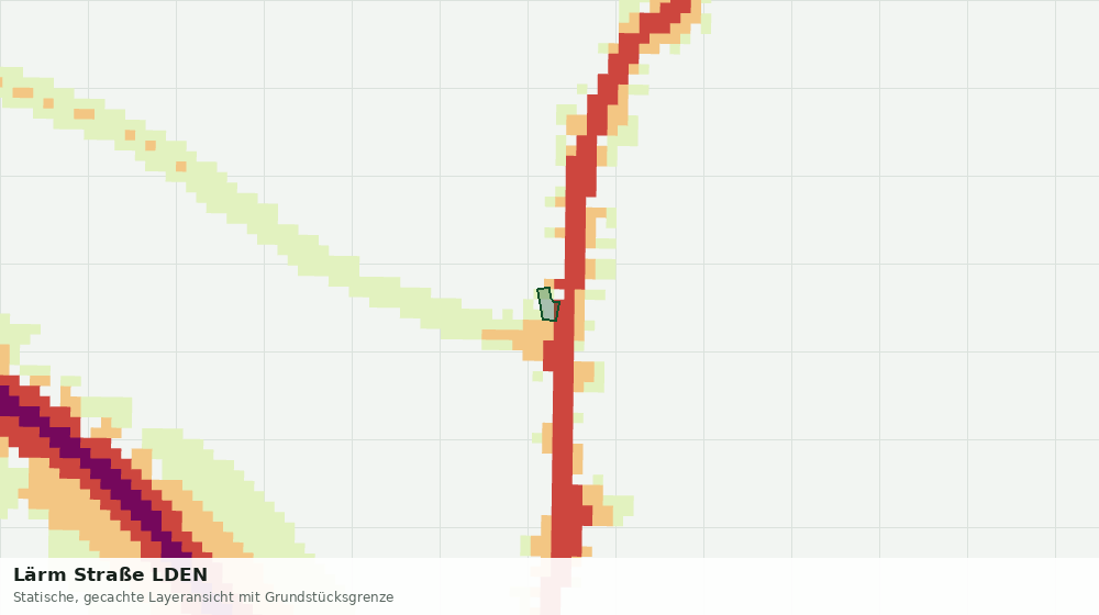 Statische Kartenansicht: Lärm Straße LDEN