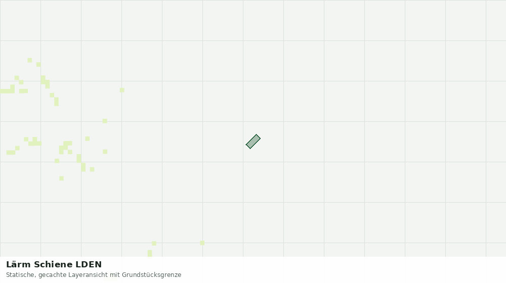Statische Kartenansicht: Lärm Schiene LDEN