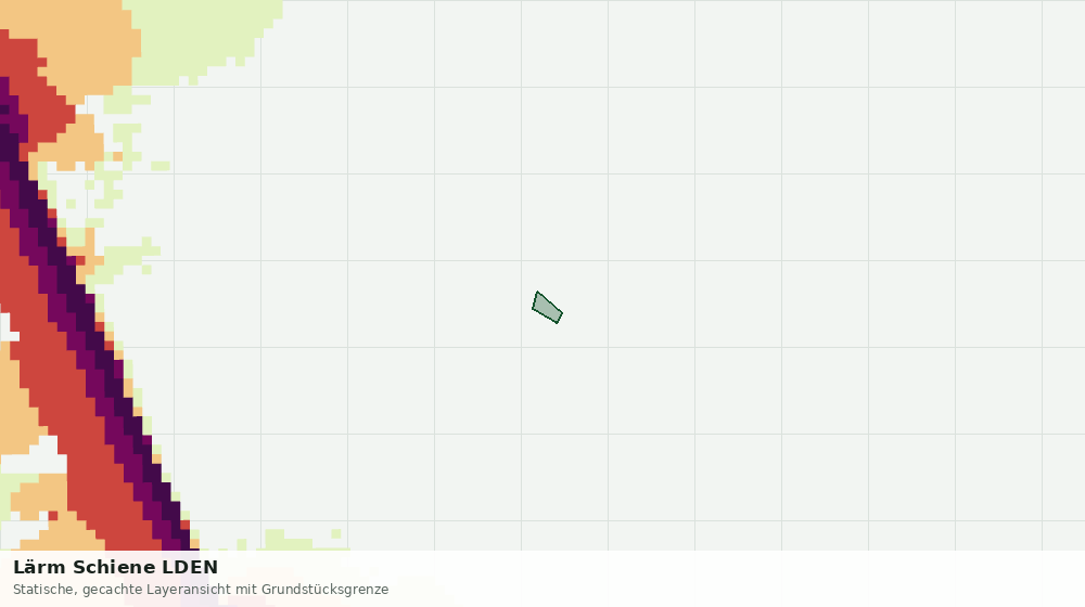 Statische Kartenansicht: Lärm Schiene LDEN