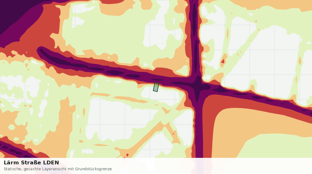 Statische Kartenansicht: Lärm Straße LDEN
