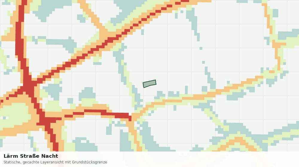 Statische Kartenansicht: Lärm Straße Nacht