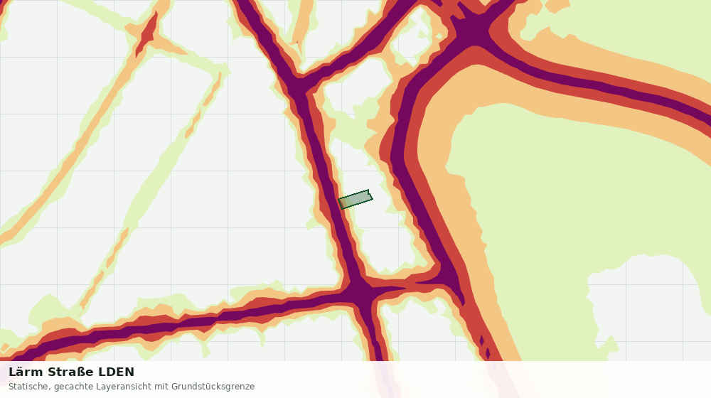 Statische Kartenansicht: Lärm Straße LDEN