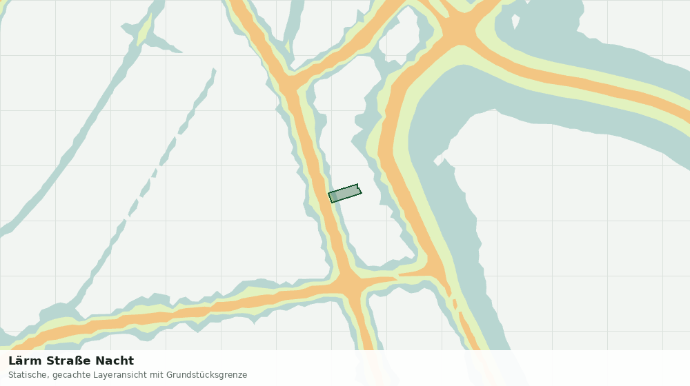 Statische Kartenansicht: Lärm Straße Nacht