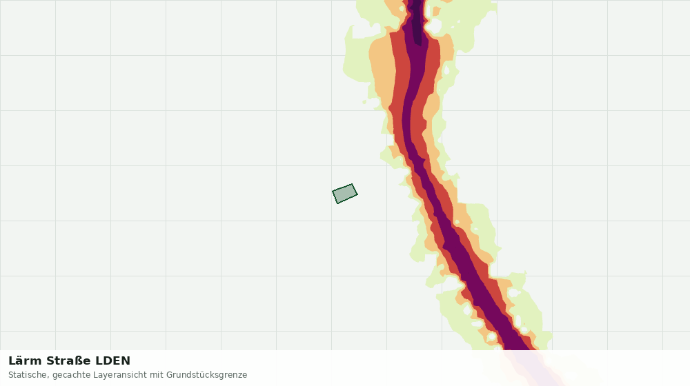 Statische Kartenansicht: Lärm Straße LDEN