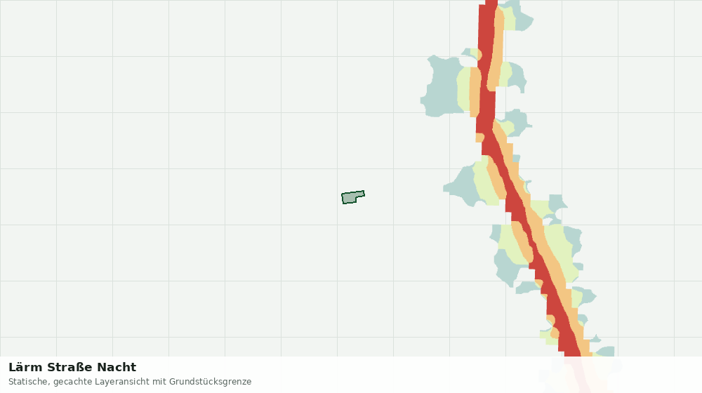 Statische Kartenansicht: Lärm Straße Nacht