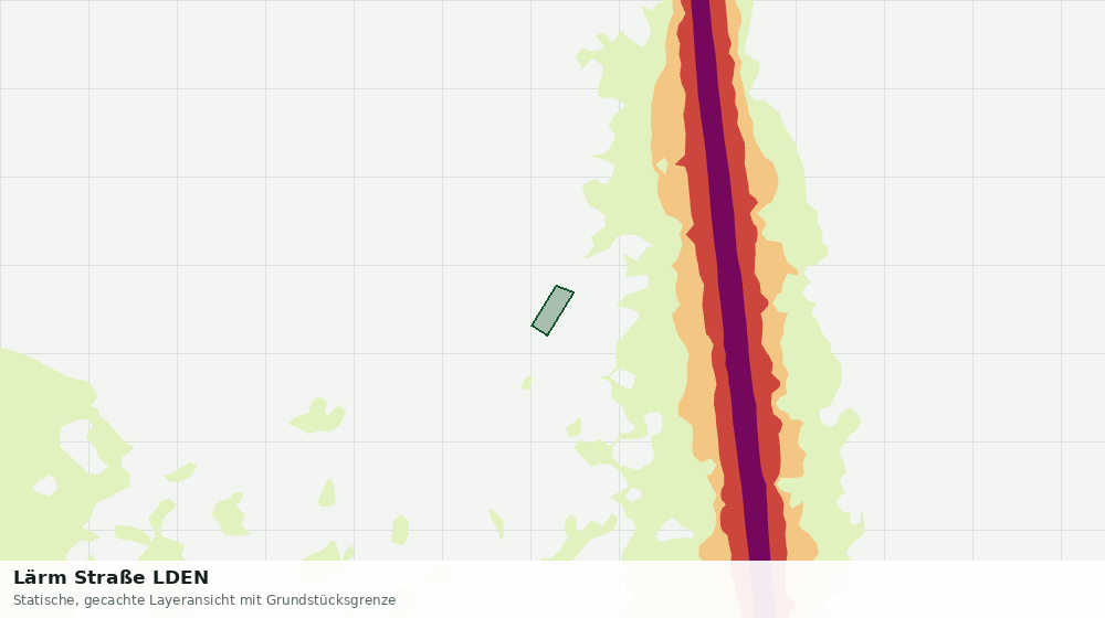 Statische Kartenansicht: Lärm Straße LDEN