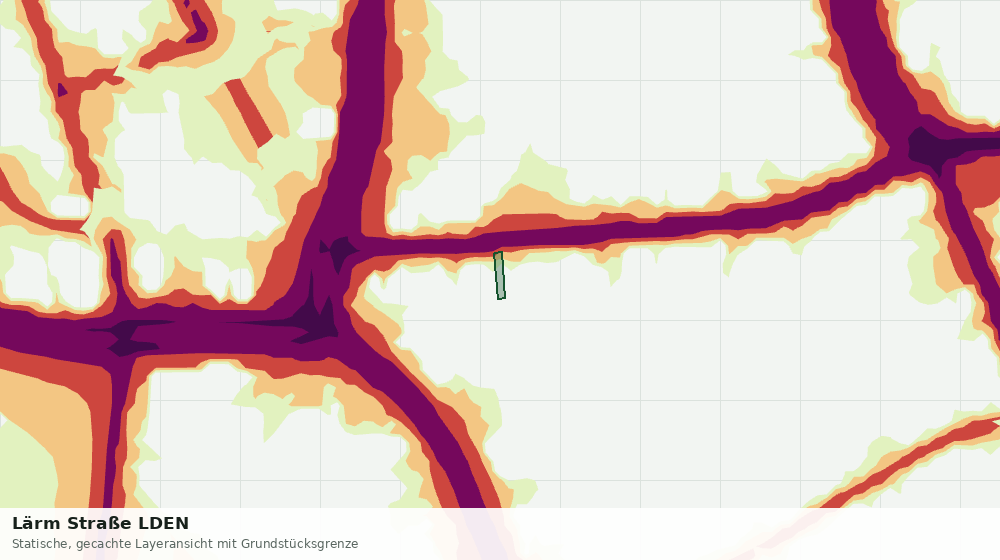Statische Kartenansicht: Lärm Straße LDEN