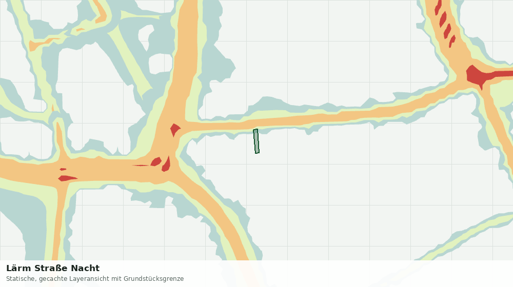Statische Kartenansicht: Lärm Straße Nacht