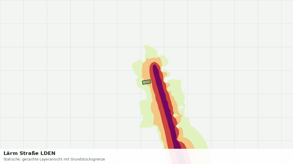 Statische Kartenansicht: Lärm Straße LDEN