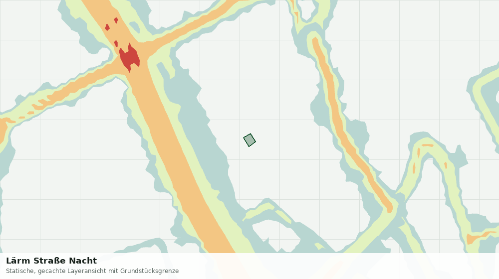 Statische Kartenansicht: Lärm Straße Nacht