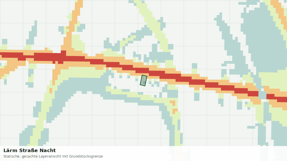 Statische Kartenansicht: Lärm Straße Nacht