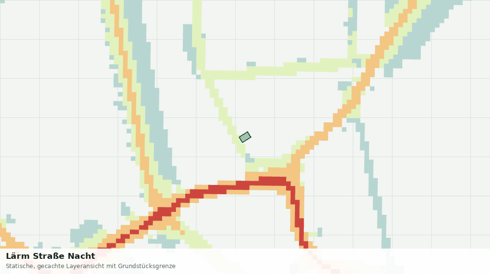 Statische Kartenansicht: Lärm Straße Nacht