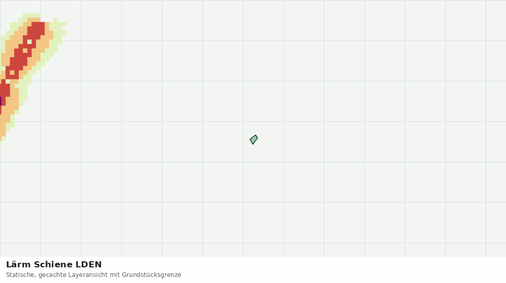 Statische Kartenansicht: Lärm Schiene LDEN