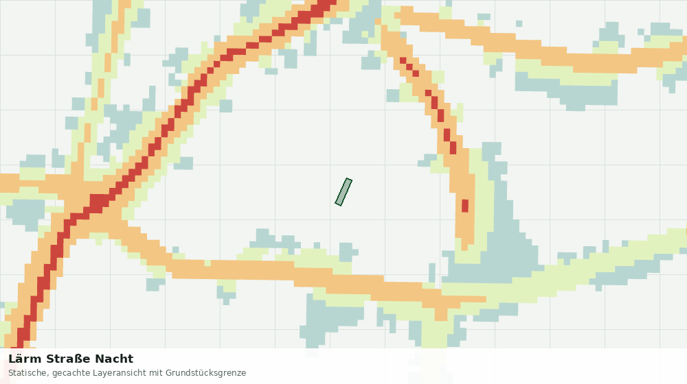 Statische Kartenansicht: Lärm Straße Nacht