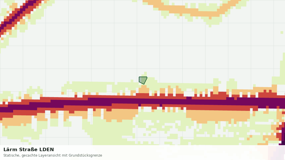 Statische Kartenansicht: Lärm Straße LDEN