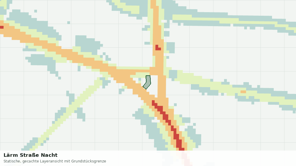 Statische Kartenansicht: Lärm Straße Nacht
