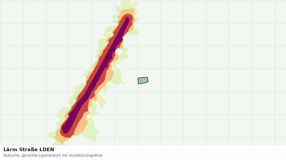 Statische Kartenansicht: Lärm Straße LDEN