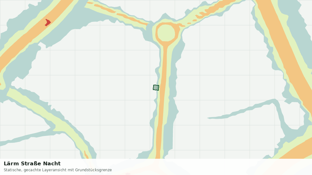 Statische Kartenansicht: Lärm Straße Nacht