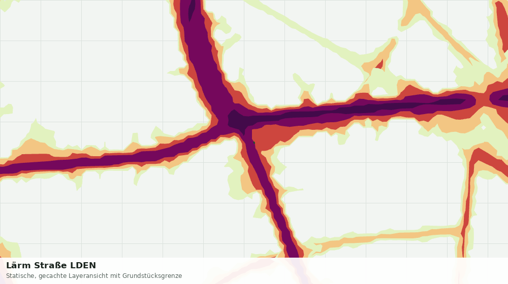 Statische Kartenansicht: Lärm Straße LDEN