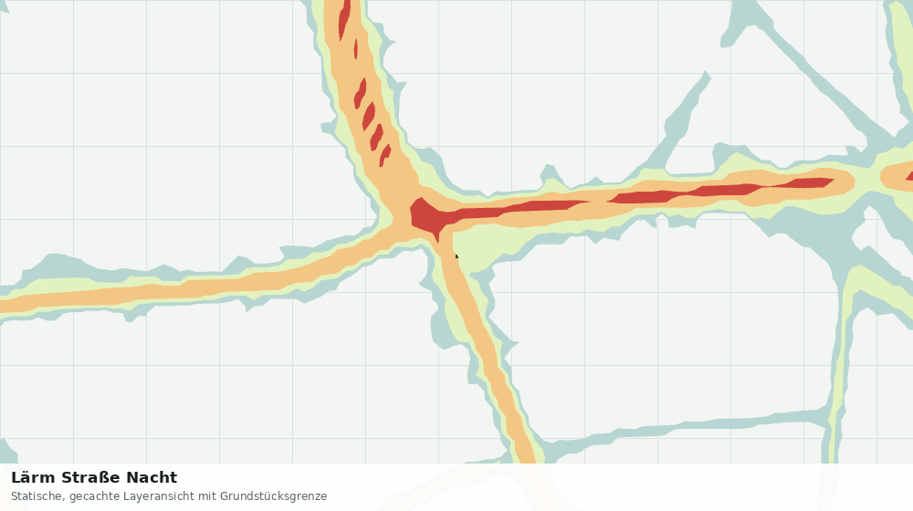Statische Kartenansicht: Lärm Straße Nacht