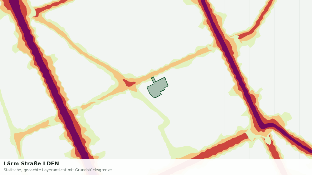 Statische Kartenansicht: Lärm Straße LDEN