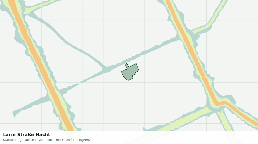 Statische Kartenansicht: Lärm Straße Nacht