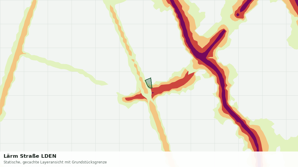 Statische Kartenansicht: Lärm Straße LDEN