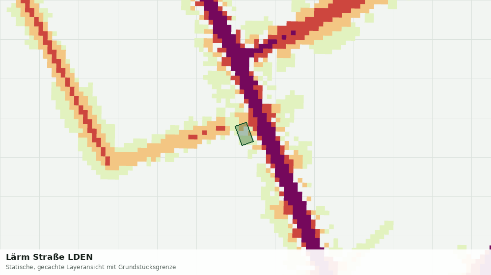 Statische Kartenansicht: Lärm Straße LDEN