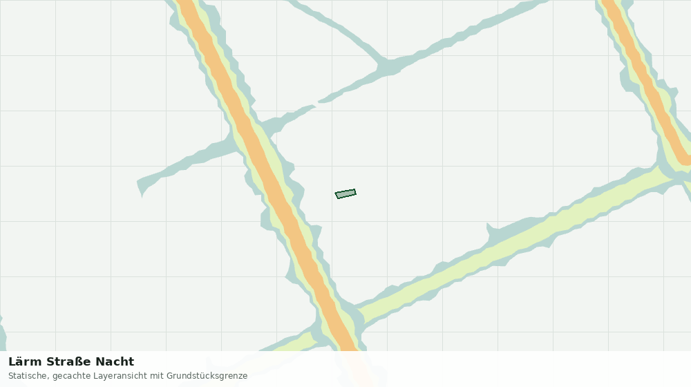 Statische Kartenansicht: Lärm Straße Nacht