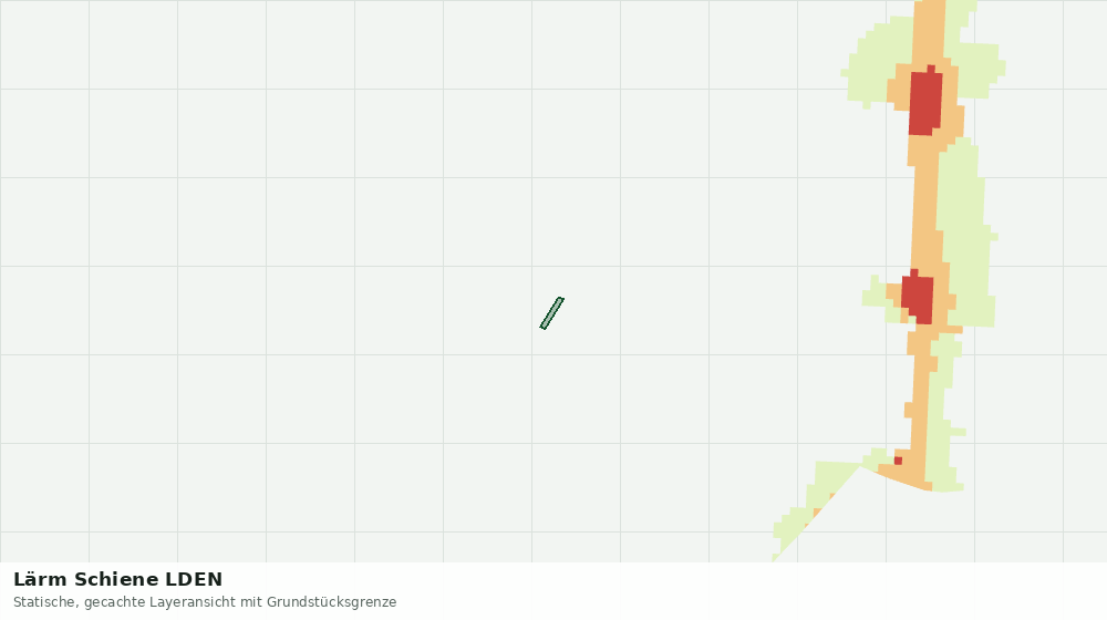 Statische Kartenansicht: Lärm Schiene LDEN