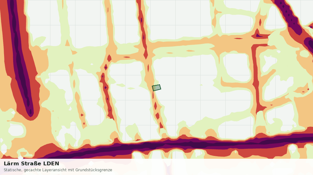 Statische Kartenansicht: Lärm Straße LDEN