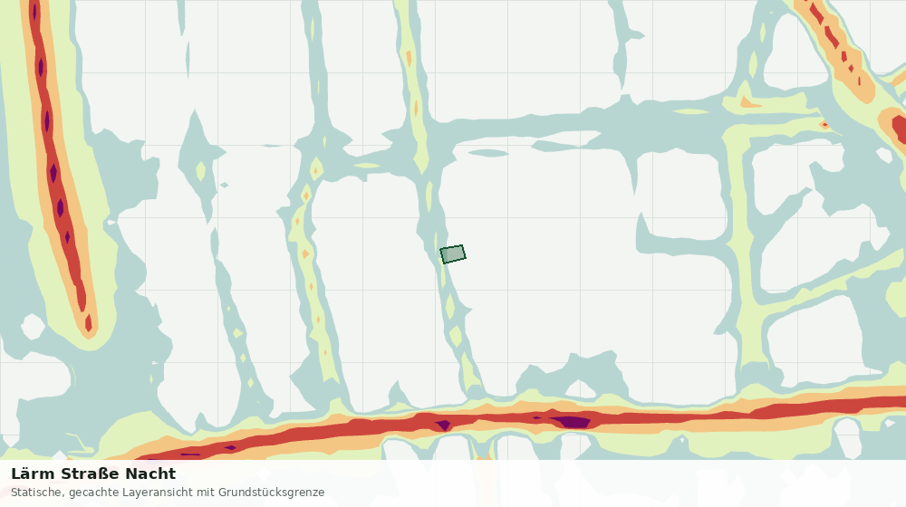 Statische Kartenansicht: Lärm Straße Nacht